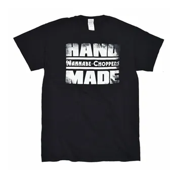 cafe 4 racer - Wannabe choppers t-shirt "Hand Made" - Wannabe choppers T-Shirts 