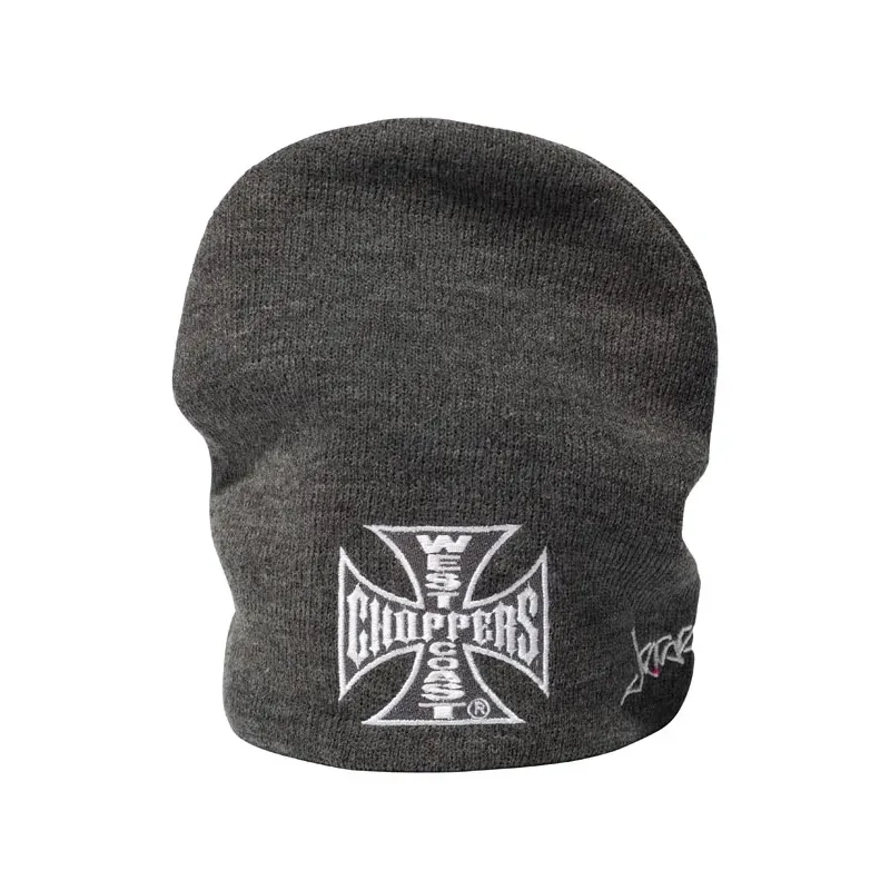 cafe 4 racer - WCC OG Classic basic beanie grey - WEST COAST CHOPPERS Beanies 