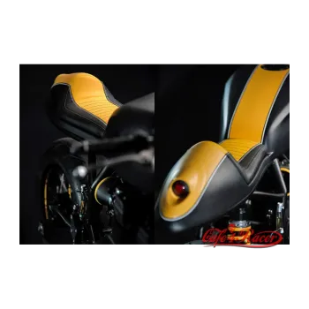 cafe 4 racer - Cafe Racer seat CR12 long A - Cafe4Racer Partially Upholstered 