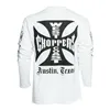 cafe 4 racer - WCC OG Cross long sleeve white - WEST COAST CHOPPERS Shirts 