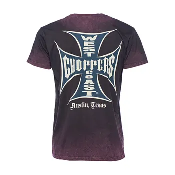 cafe 4 racer - WCC OG Classic T-shirt vintage bordeaux - WEST COAST CHOPPERS Trička 