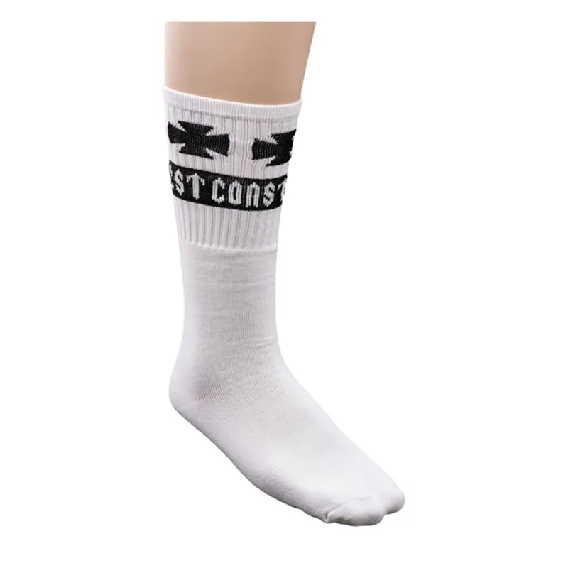 cafe 4 racer - Ponožky WCC Tube Logo cool white - WEST COAST CHOPPERS Ponožky 