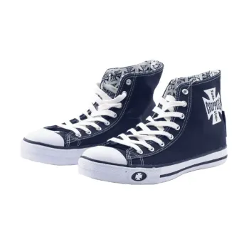 cafe 4 racer - Topánky WCC Warrior hi-tops navy - WEST COAST CHOPPERS Topánky 