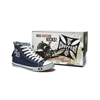 cafe 4 racer - Topánky WCC Warrior hi-tops navy - WEST COAST CHOPPERS Topánky 
