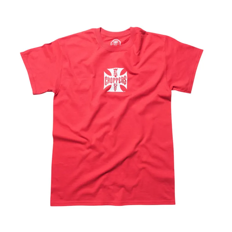 cafe 4 racer - WCC OG Classic t-shirt red/white - WEST COAST CHOPPERS T-Shirts 