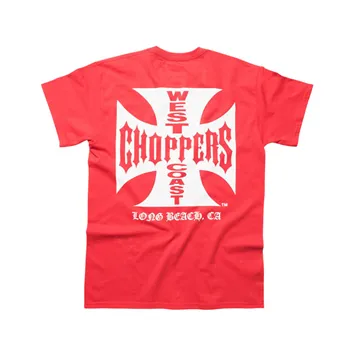 cafe 4 racer - WCC OG Classic t-shirt red/white - WEST COAST CHOPPERS T-Shirts 