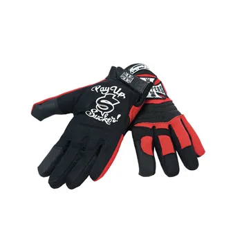 cafe 4 racer - WCC riding gloves black/red - WEST COAST CHOPPERS Gloves 