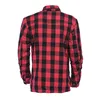cafe 4 racer - WCC Dominator riding flannel shirt red/black CE appr. - WEST COAST CHOPPERS Shirts 