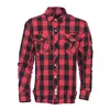 cafe 4 racer - WCC Dominator riding flannel shirt red/black CE appr. - WEST COAST CHOPPERS Shirts 