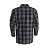 cafe 4 racer - WCC Dominator riding flannel shirt grey/black CE appr. - WEST COAST CHOPPERS Shirts 