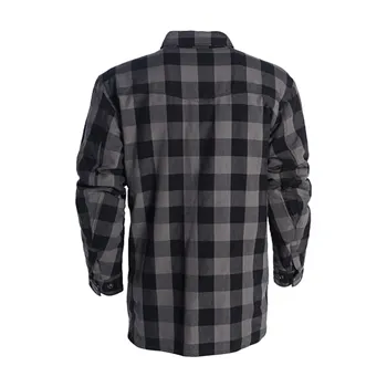 cafe 4 racer - WCC Dominator riding flannel shirt grey/black CE appr. - WEST COAST CHOPPERS Shirts 