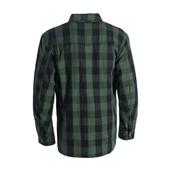 cafe 4 racer - WCC Dominator riding flannel shirt green/black CE appr. - WEST COAST CHOPPERS Shirts 