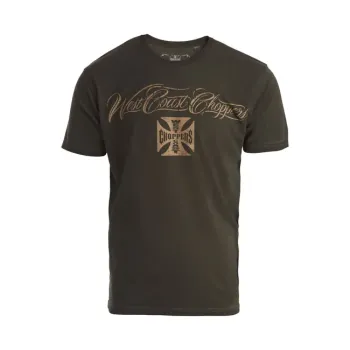 cafe 4 racer - WCC Eagle Crest T-shirt oil dye anthracite - WEST COAST CHOPPERS T-Shirts 
