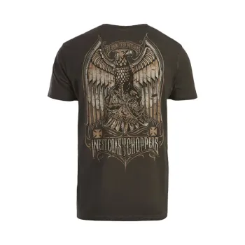 cafe 4 racer - WCC Eagle Crest T-shirt oil dye anthracite - WEST COAST CHOPPERS T-Shirts 