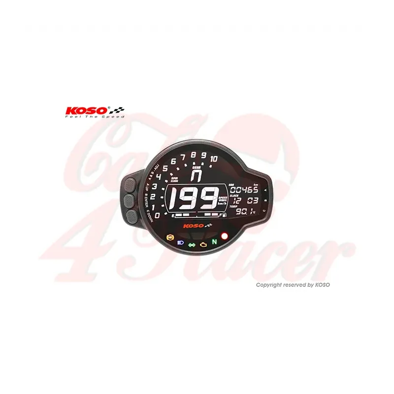 cafe 4 racer - KOSO Digital Multifunction Cockpit MS-01 - Koso Digital speedometers 4054783616770