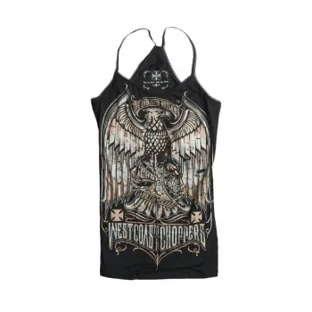 cafe 4 racer - WCC Eagle Crest Praga top čierna - WEST COAST CHOPPERS Top 