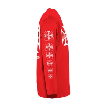 cafe 4 racer - WCC OG logo ATX longsleeve red - WEST COAST CHOPPERS Shirts 