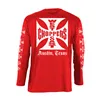 cafe 4 racer - WCC OG logo ATX longsleeve red - WEST COAST CHOPPERS Shirts 