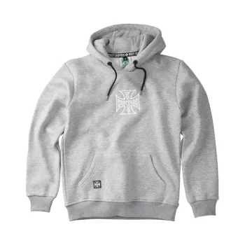 cafe 4 racer - Carhartt Signature Logo Mikina Thundercloud Heather - Carhartt Mikiny s kapucňou 