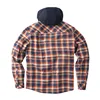 cafe 4 racer - WCC Sherpa lined flannel jacket brown/orange - WEST COAST CHOPPERS Jackets 