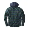 cafe 4 racer - WCC Sherpa lined flannel jacket blue/green - WEST COAST CHOPPERS Jackets 