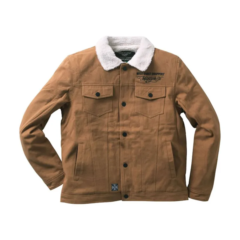 cafe 4 racer - WCC Sherpa lined canvas jacket duck - WEST COAST CHOPPERS Jackets 