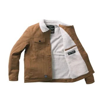 cafe 4 racer - WCC Sherpa lined canvas jacket duck - WEST COAST CHOPPERS Jackets 