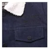 WCC Sherpa lined denim jacket blue