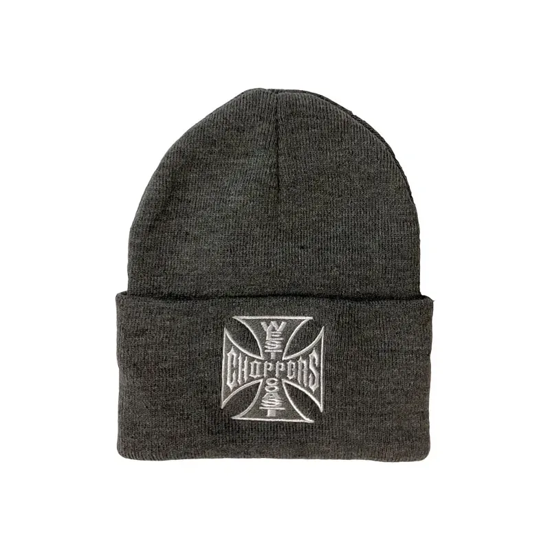 cafe 4 racer - WCC OG roll-up beanie grey melange - WEST COAST CHOPPERS Beanies 