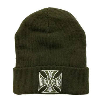 cafe 4 racer - WCC OG roll-up beanie dark olive - WEST COAST CHOPPERS Beanies 
