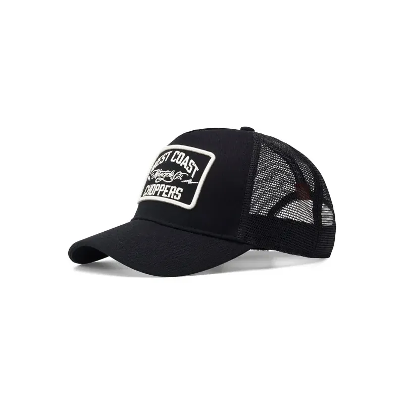 cafe 4 racer - WCC Motorcycle Co. 5-panel trucker cap black - WEST COAST CHOPPERS Caps 