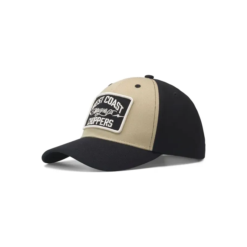 cafe 4 racer - WCC Motorcycle Co. 5-panel trucker cap black/sand - WEST COAST CHOPPERS Caps 