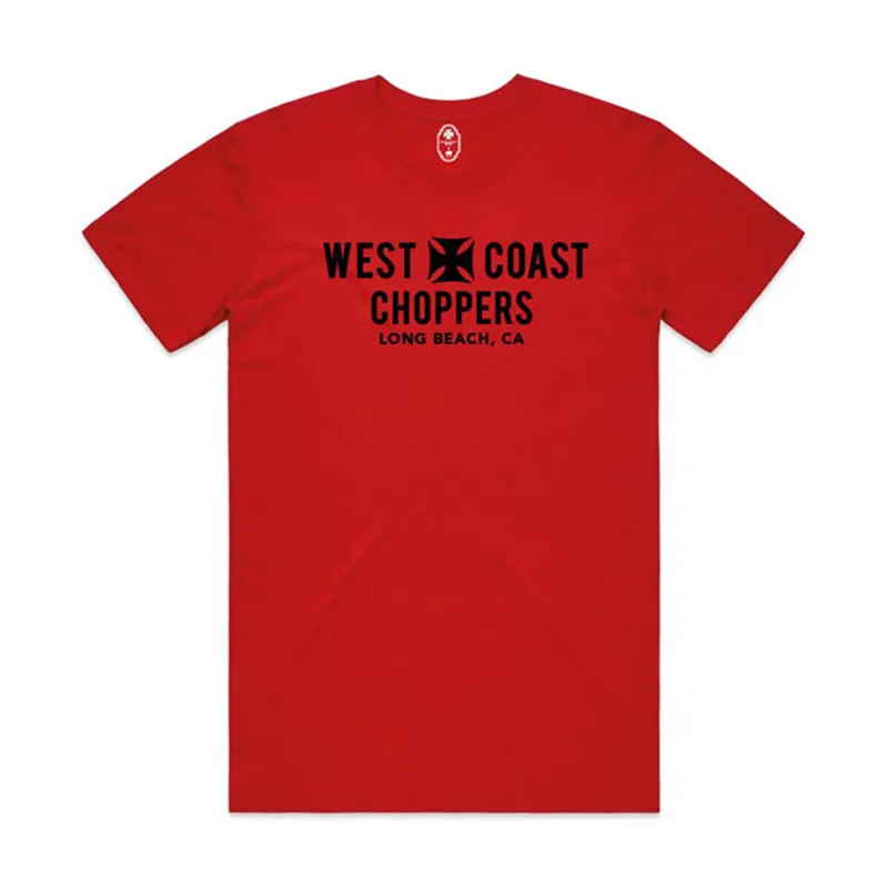 cafe 4 racer - WCC Eagle T-shirt red - WEST COAST CHOPPERS T-Shirts 