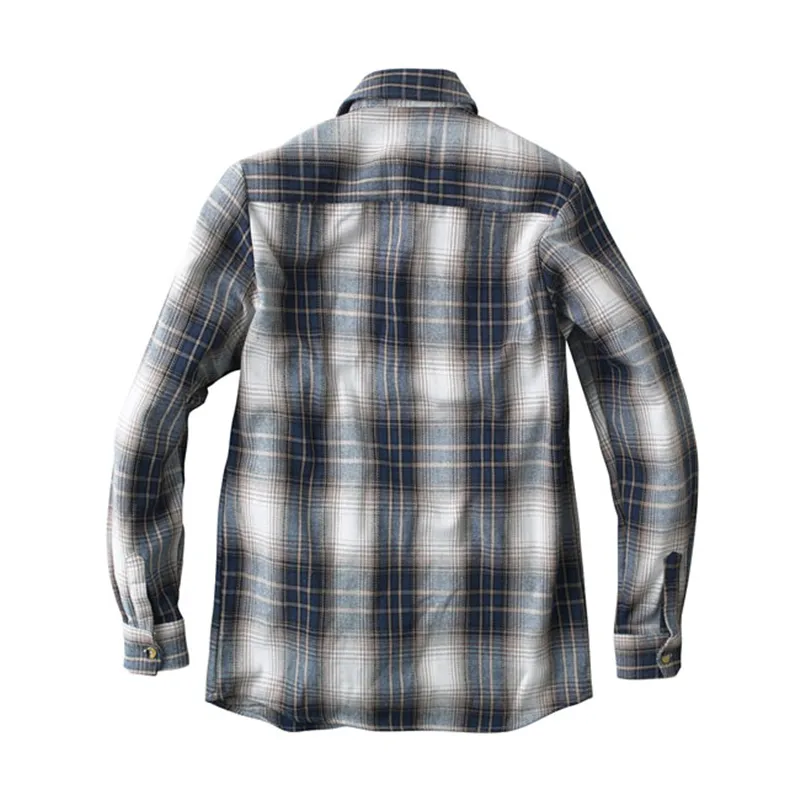cafe 4 racer - WCC riser shirt brown/blue - WEST COAST CHOPPERS Shirts 