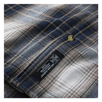 cafe 4 racer - WCC riser shirt brown/blue - WEST COAST CHOPPERS Shirts 
