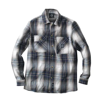 cafe 4 racer - WCC riser shirt brown/blue - WEST COAST CHOPPERS Shirts 