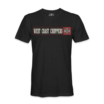 cafe 4 racer - WCC Banner t-shirt black - WEST COAST CHOPPERS T-Shirts 