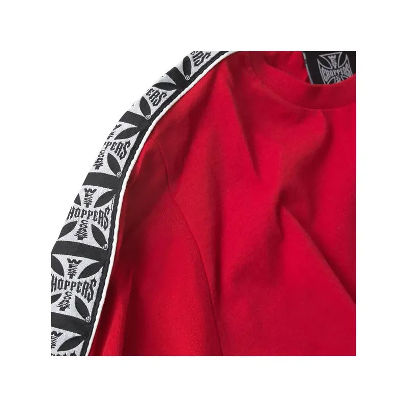 cafe 4 racer - WCC Taped longsleeve red - WEST COAST CHOPPERS Shirts 