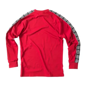 cafe 4 racer - WCC Taped longsleeve red - WEST COAST CHOPPERS Shirts 