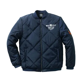 cafe 4 racer - WCC Pevná bunda navy - WEST COAST CHOPPERS Bundy 
