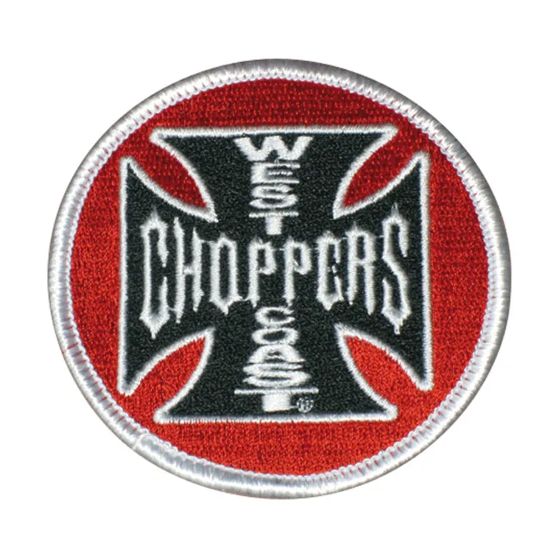cafe 4 racer - WCC Tank Logo patch red/black/white - WEST COAST CHOPPERS Patch 