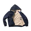 cafe 4 racer - WCC BFU Sherpa Nylon jacket navy blue - WEST COAST CHOPPERS Jackets 