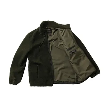 cafe 4 racer - WCC Anvil Fleece jacket olive green - WEST COAST CHOPPERS Jackets 