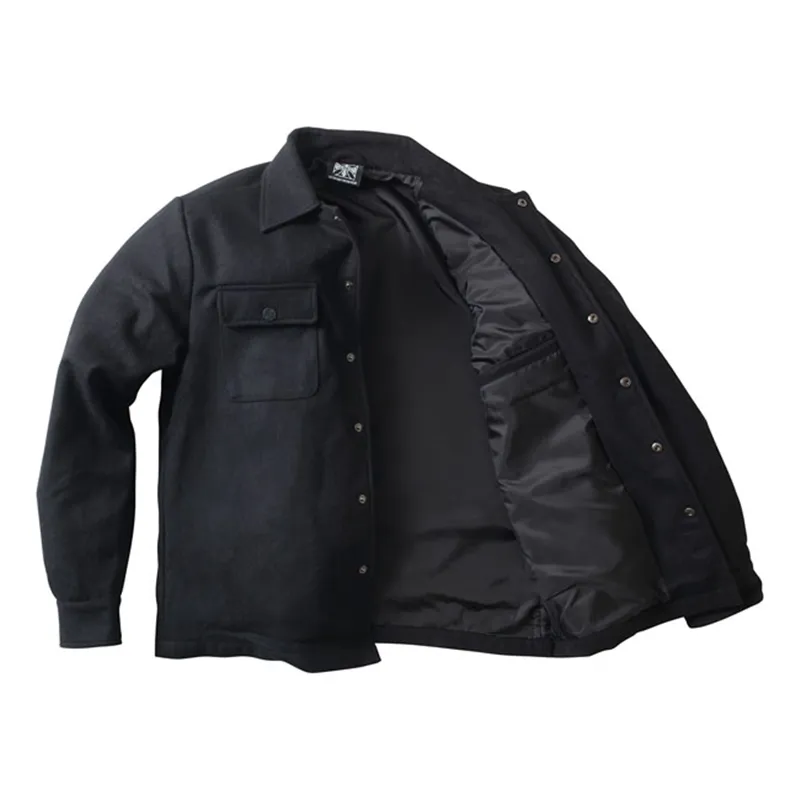 cafe 4 racer - WCC Wool lined Plaidshirt black - WEST COAST CHOPPERS Shirts 