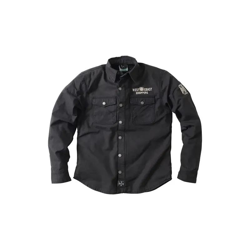 cafe 4 racer - WCC Forged Riding shirt black  - WEST COAST CHOPPERS Košile 