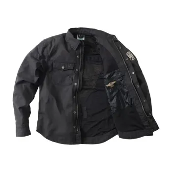 cafe 4 racer - WCC Forged Riding shirt black  - WEST COAST CHOPPERS Košile 