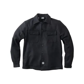 cafe 4 racer - WCC Wool lined Plaidshirt black  - WEST COAST CHOPPERS Shirts 