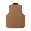 cafe 4 racer - WCC Heavy Duty Work vest frontier brown  - WEST COAST CHOPPERS Vests 