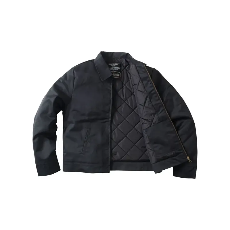 cafe 4 racer - WCC Lined Block workjacket black - WEST COAST CHOPPERS Bundy 