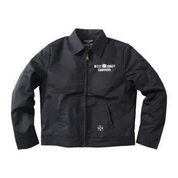cafe 4 racer - WCC Lined Block workjacket black - WEST COAST CHOPPERS Bundy 